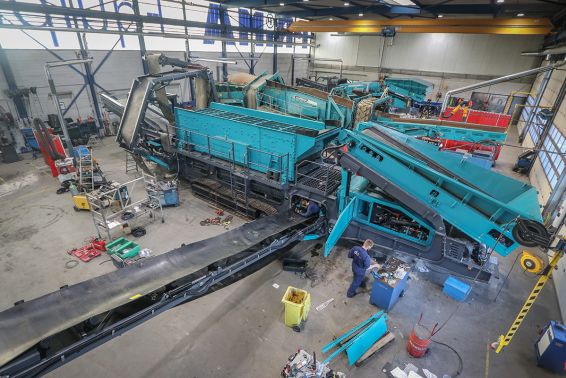 Revisie Powerscreen zeefinstallatie