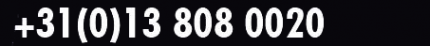 ITR telefoonnummer  +31(0)13 808 0020